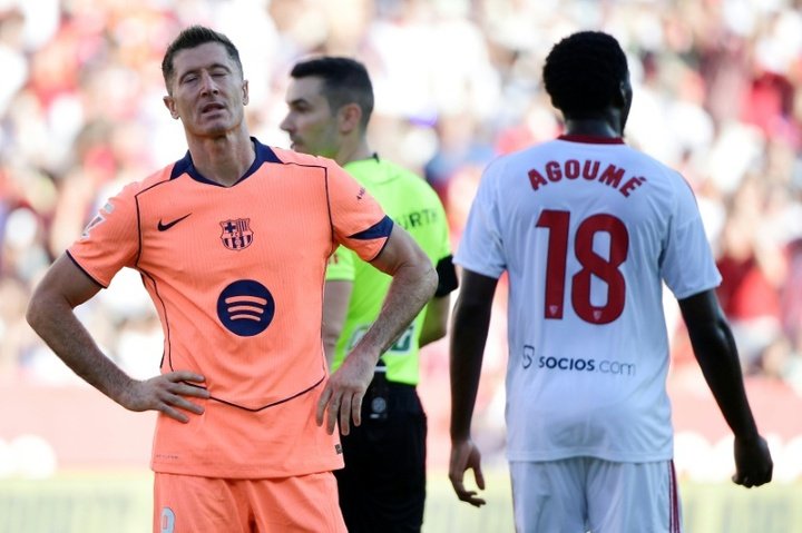 Het doelpunt van Robert Lewandowski werd verbrijzeld